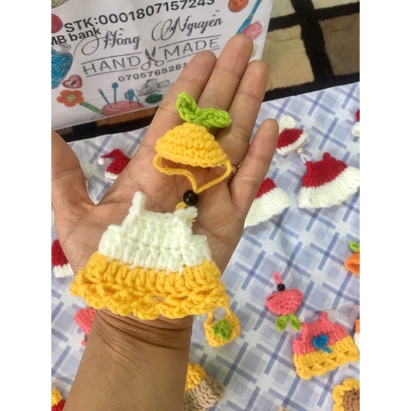 Nón áo mầm cây cho hamter.Sóc cảnh bằng len