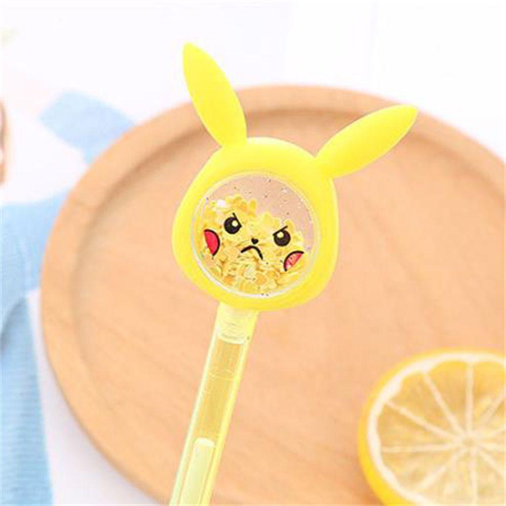 Bút Mực Gel Ngòi 0.5mm Hình Pikachu Hoạt Hình Cho Học Sinh