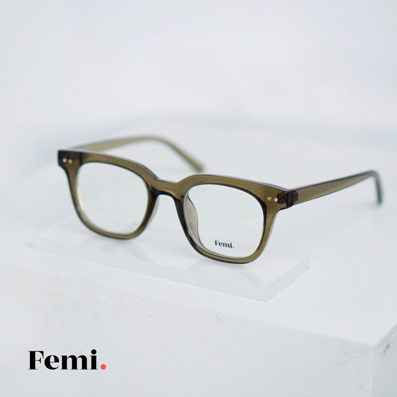 Gọng kính cận vuông Femi Brady chính hãng mắt kính cận nam nữ cao cấp | BigBuy360 - bigbuy360.vn
