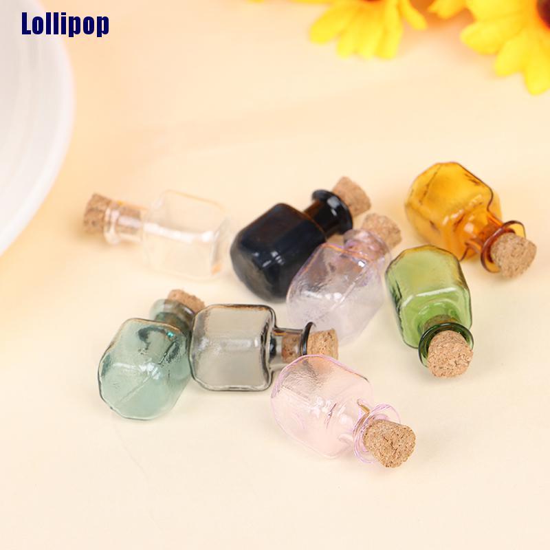 Set 2 lọ thủy tinh mini tỉ lệ 1:12 dành cho nhà búp bê