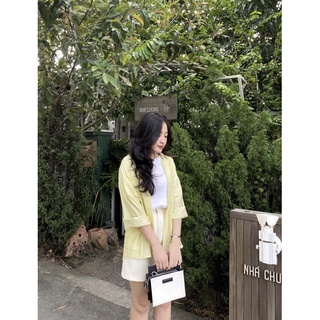 Áo sơ mi đũi nữ form rộng Ma Vie