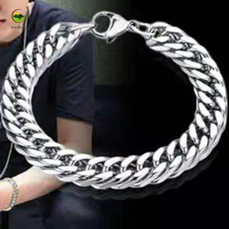 Vòng tay bằng thép titan cá tính thời trang cho nam và nữ