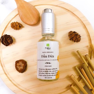 Dầu dừa nguyên chất ép lạnh hapu organic 30ml