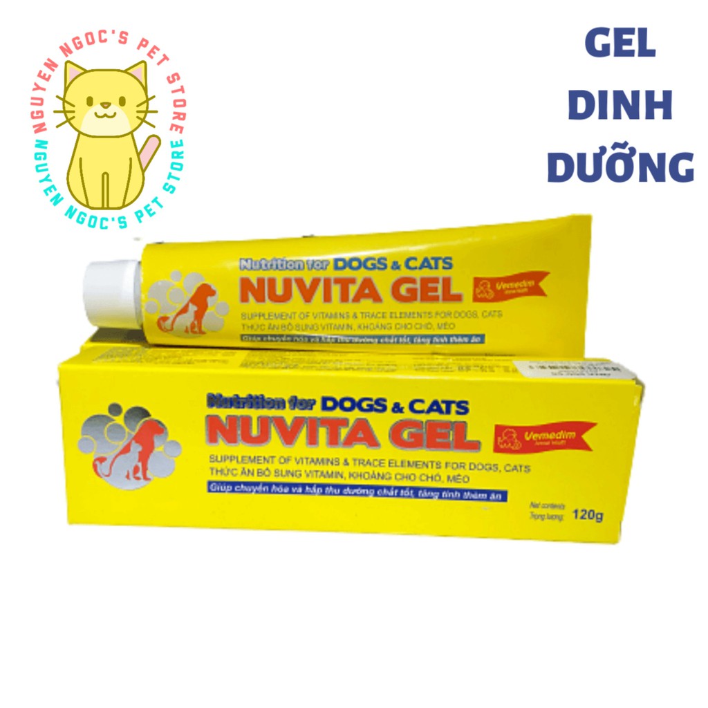 NUVITA GEL Dinh Dưỡng Vemedim Thức ăn bổ sung vitamin, khoáng cho chó mèo