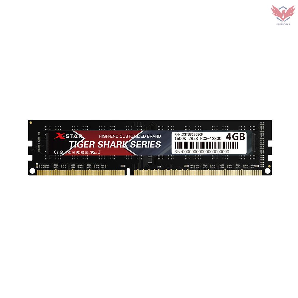Thẻ Nhớ Fir X-Star Ddr3 Ram 1600mhz 240 Pin 1.5v / Great Responsiveness / Plug And Play / Amd Motherboards 4gb Cho Intel / Amd | BigBuy360 - bigbuy360.vn