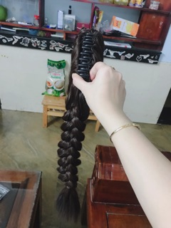 [ẢNH CÓ VIDEO] Tóc giả Yuritran (ĐUÔI BÍNH PHỒNG)