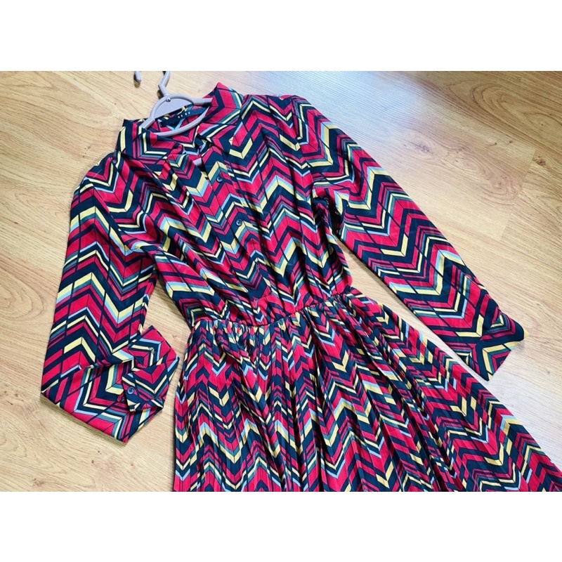 Váy đầm dáng vintage nữ 2hand chất Voan cao cấp hàng hiệu size M