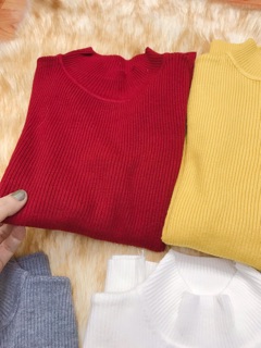Áo len cổ 3 phân