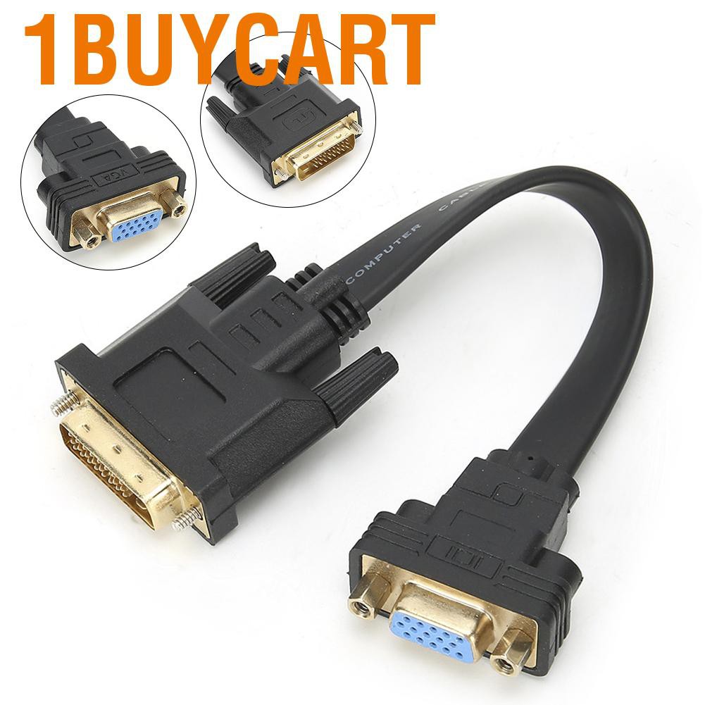 1 Cáp Chuyển Đổi Dvi D Dual Link 24 + 1 Male Sang Vga Female