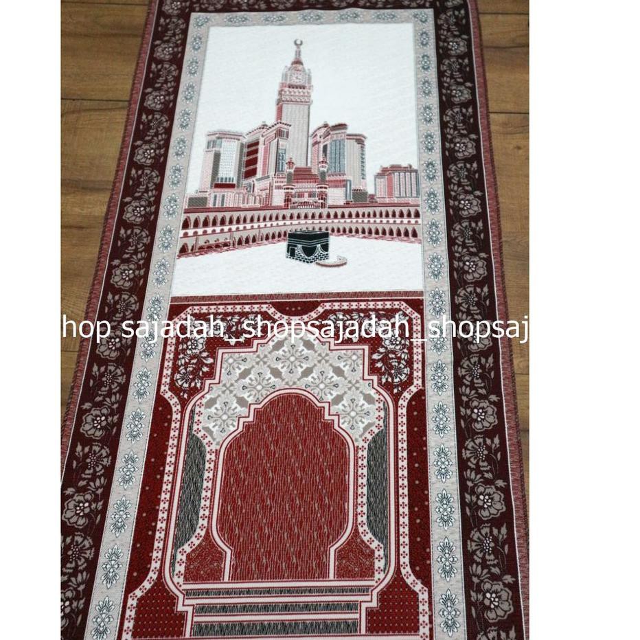 Tấm Thảm Cầu Nguyện Shofa Makkah (Màu Sắc: Đỏ) Shaved / Seleting 008