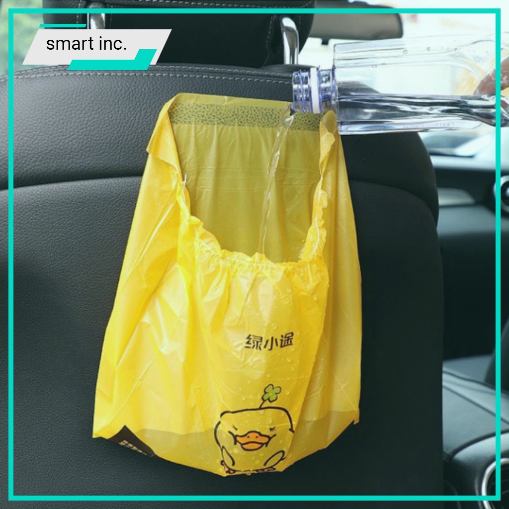 Túi Nilong Đựng Rác Túi Nôn Ói Oto Xe Hơi Có Keo Dán Bọc Đựng Rác Văn Phòng 15 Túi