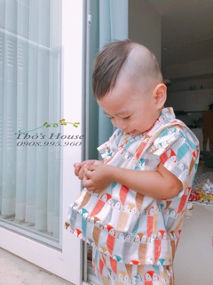 Set bé gái yukata mùa hè rực rỡ