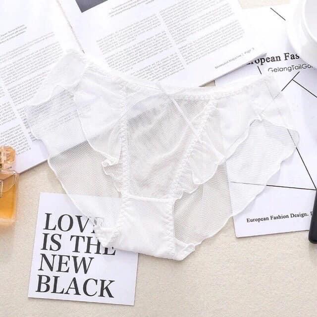 Set 10 quần lót ren bèo lưới tàng hình 0346