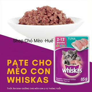 PATE WHISKAS JUNIOR CHO MÈO CON 85G