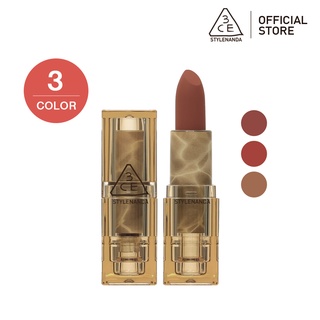 Son thỏi 3CE vỏ trong suốt 3CE Soft Matte Lipstick 3.5g | Official Store Lip Make up Cosmetic