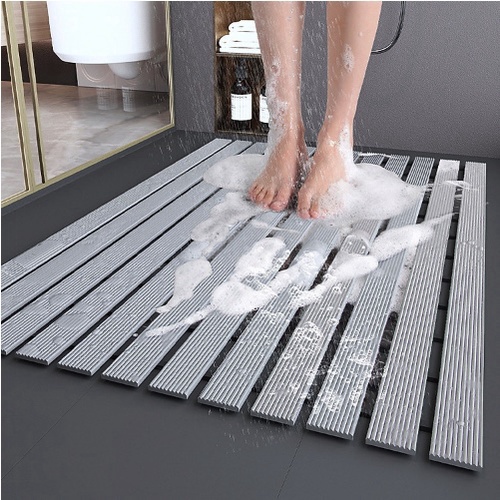 Euro Home - Thảm Chân Phòng Tắm Chống Trượt Ingenuity Composite (61x90cm) - Xám