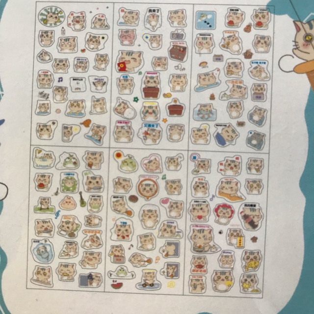sticker bộ 6tấm