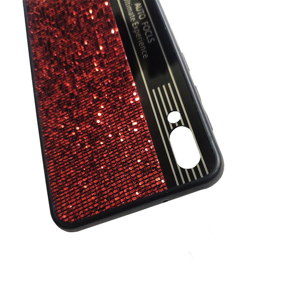 Bộ ốp lưng ánh kim tuyến và kính cường lực full màn hình Galaxy M10