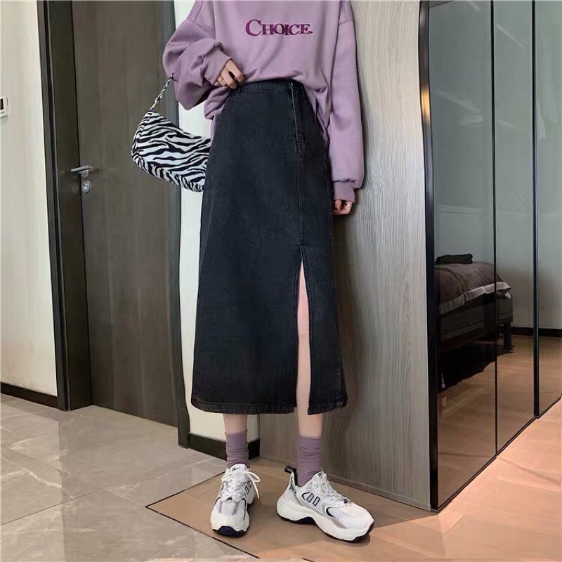 [ORDER QC 10-20 DAYS] CHÂN VÁY JEAN DÁNG DÀI XẺ TÀ [KÈM ẢNH THẬT FEEDBACK] | BigBuy360 - bigbuy360.vn