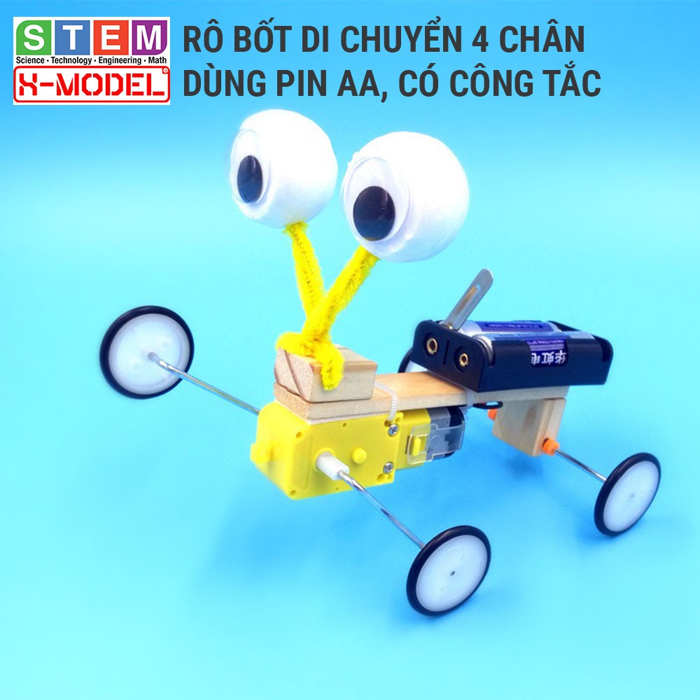 Đồ chơi sáng tạo STEM Robot lắp ráp bốn chân XMODEL Đồ chơi tự làm DIY - Do it Yourself ST4 - Giáo dục STEM