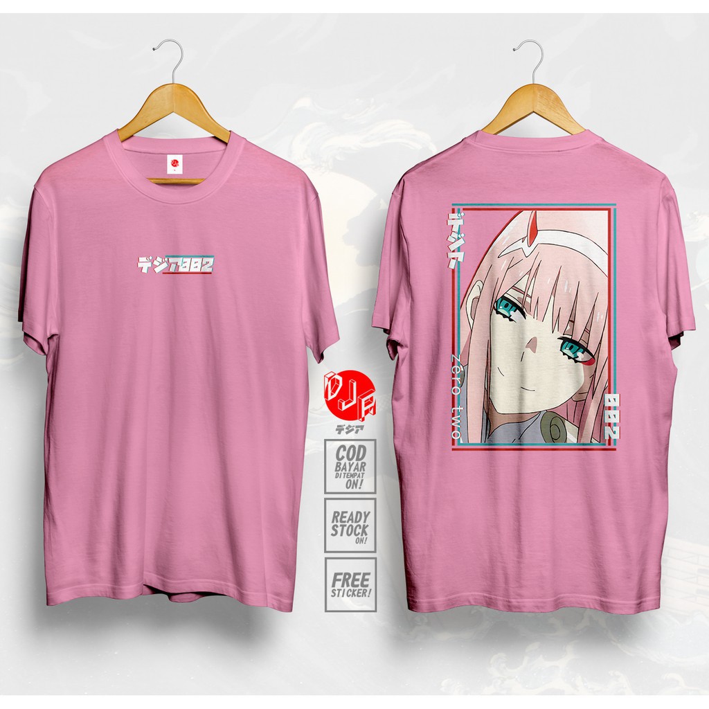 [ Sale] Áo phông Short Sleeve 02 Darling In The Franxx ngắn tay cực ngầu giá tận xưởng