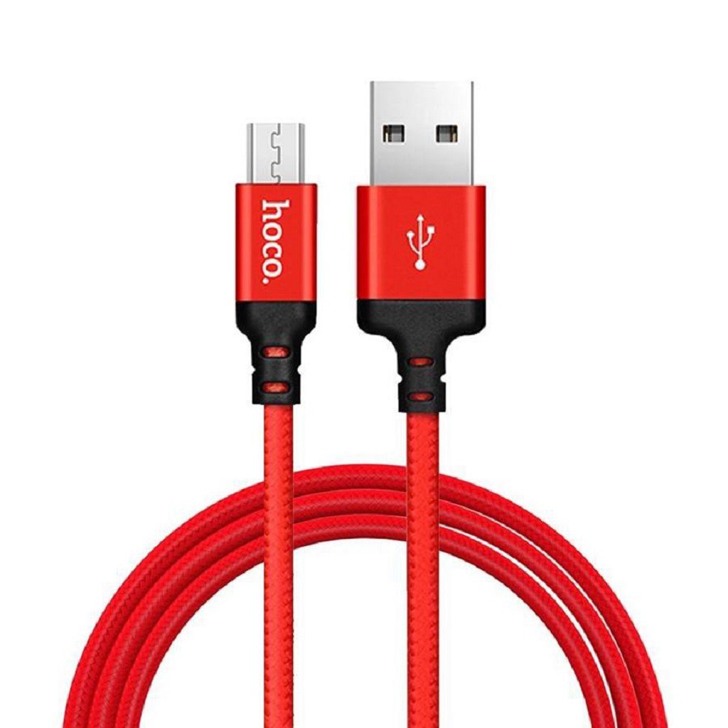 Cáp Sạc Micro USB  FREESHIP  Cáp Sạc Hoco X14 Đầu Micro USB Dài 1M/ 2M - Dây Bọc Dù Siêu Bền - Tuấn Phụ Kiện