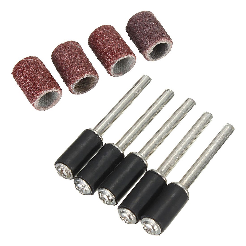 Set 92 Đầu Giấy Nhám Mài Kèm 5 Trục Quay Giữ Chuyên Dụng