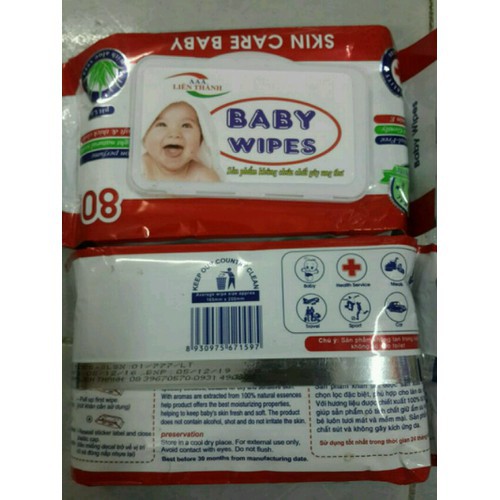 Combo 5 bịch khăn giấy ước baby 80gr hương nhẹ nhàng