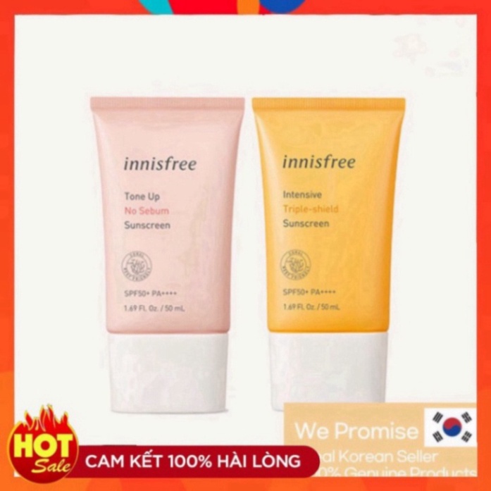 Kem chống nắng lâu trôi làm sáng da innisfree Intensive Triple Care Sunscreen SPF50+  - Luna