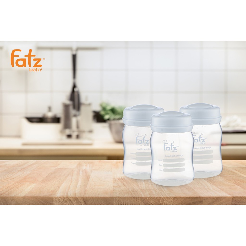 Bộ 3 bình trữ sữa cổ rộng 150ml Fatz Baby thương hiệu Hàn Quốc