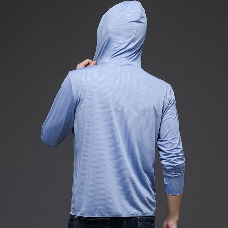 Áo khoác chống nắng cho nam, vải co giãn, thoáng mát chống tia cực tím đạt chuẩn UPF50+, hàng nhập khẩu - Ak2201