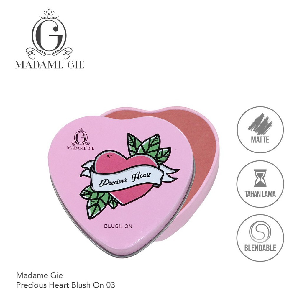 (hàng Mới Về) Phấn Má Hồng Madame Gie Thiết Kế Trái Tim Xinh Xắn | BigBuy360 - bigbuy360.vn