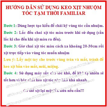 Keo xịt tóc màu Familiar 100ml | BigBuy360 - bigbuy360.vn