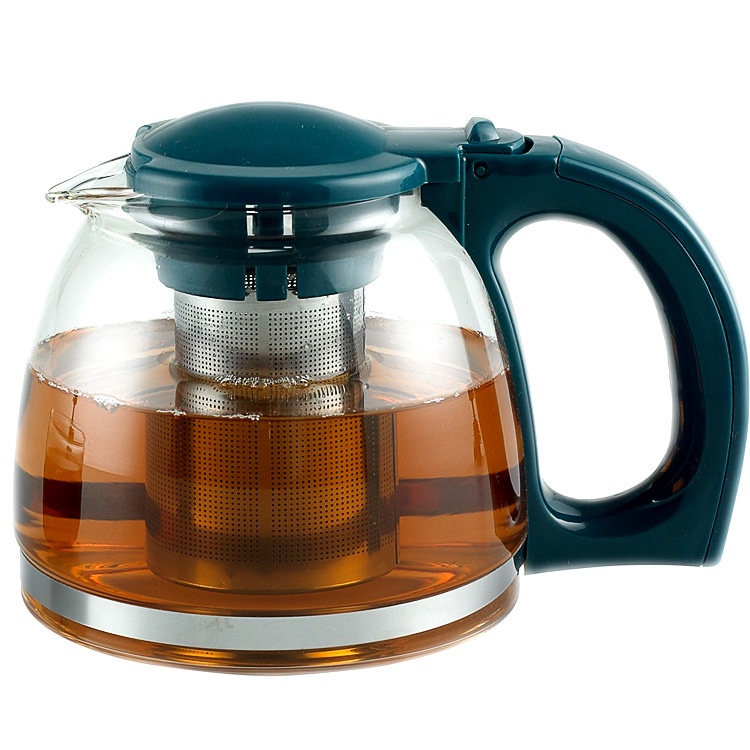 [SALE 15% 3 NGÀY] Bình ấm lọc trà cafe cà phê thủy tinh cao cấp có lõi lọc 1200ml A166