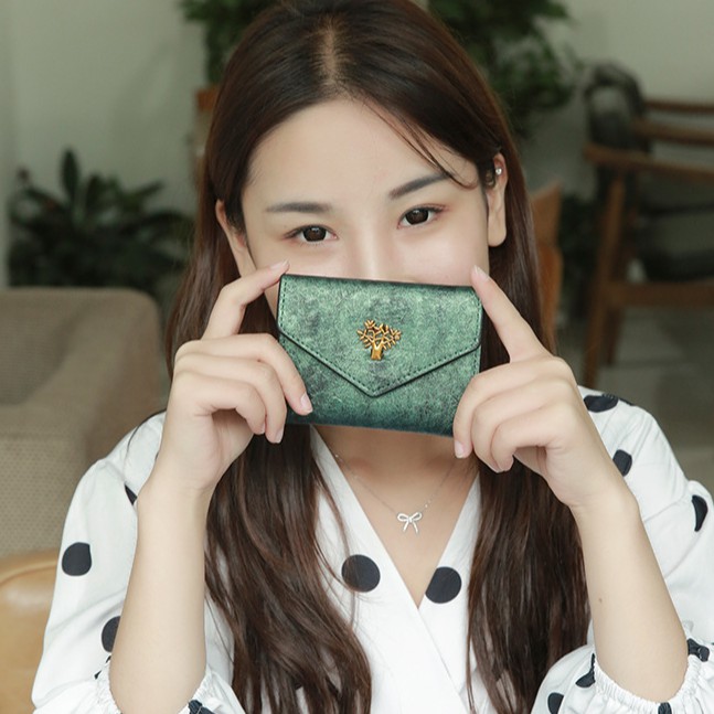 Ví nữ mini gấp ngắn VI027 | BigBuy360 - bigbuy360.vn