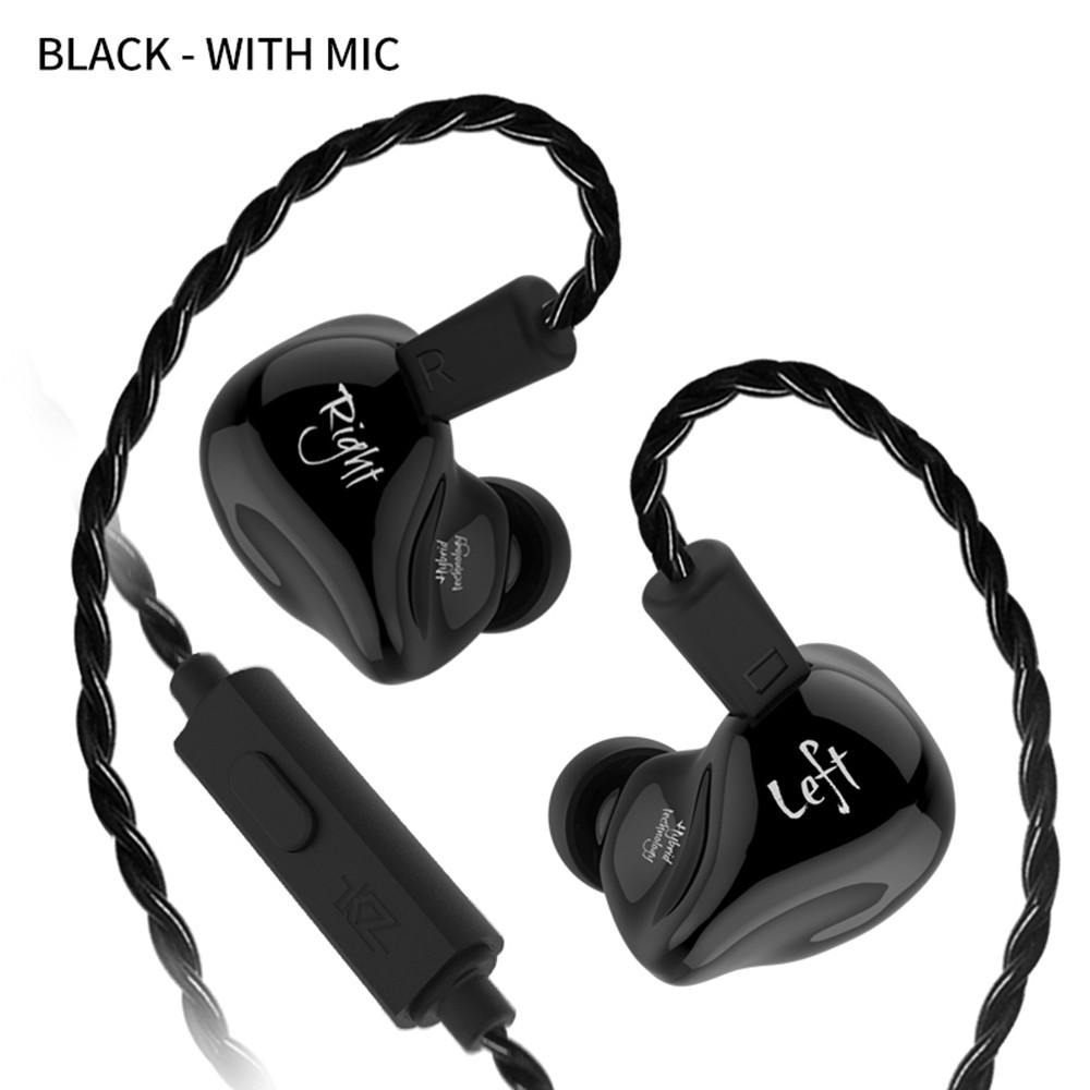 Tai Nghe Kz Zs4 1ba Với 1dd Hybrid Hifi Dj