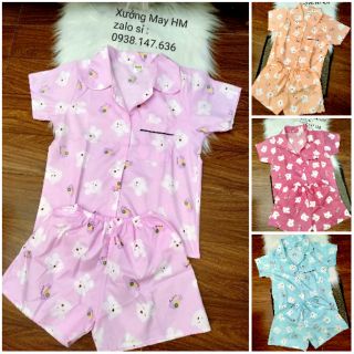 Combo 10 bộ pizama kate hình thật