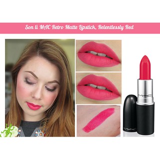 Son MAC Lipstick - Relentlessly Red ( Matte )