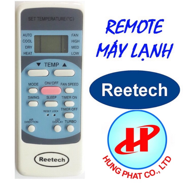 REMOTE MÁY LẠNH REETECH - ĐIỀU KHIỂN ĐIỀU HOÀ REETECH