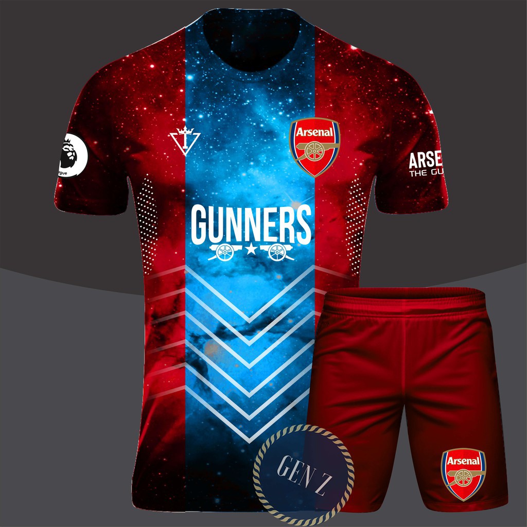 Áo Bóng Đá CLB Thun Lạnh Thiết Kế Cực Đẹp - Arsenal T07 (Miễn Phí In Tên Khi Đặt Đội)