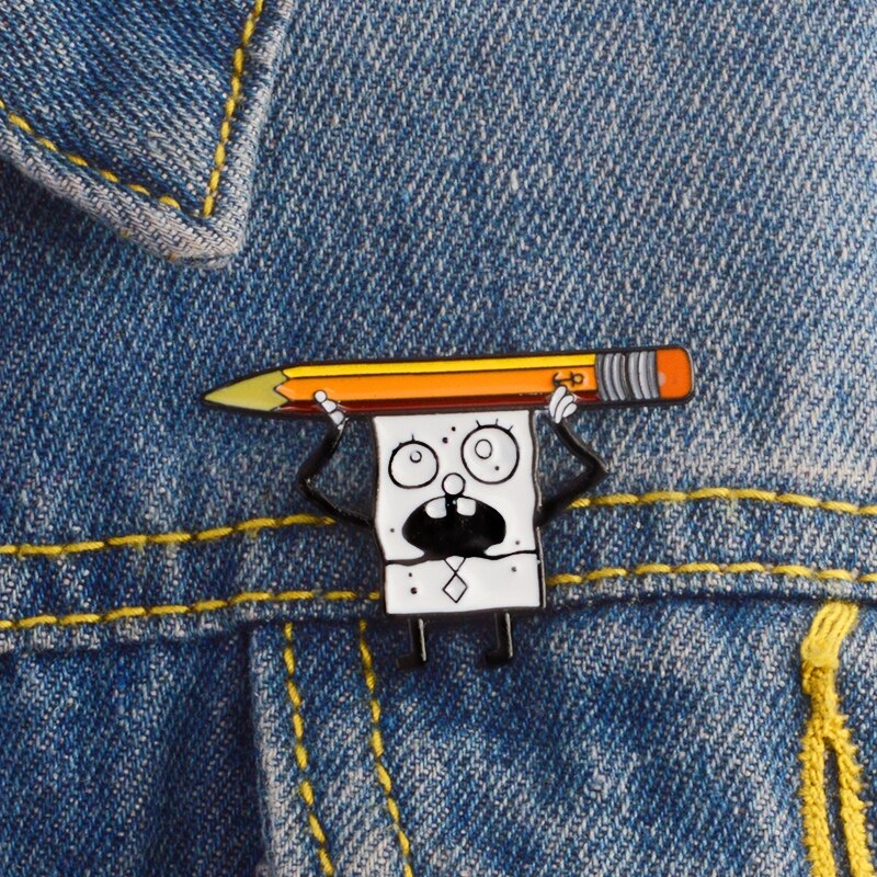 Pin cài áo nhân vật Spongebob Squarepants - GC481