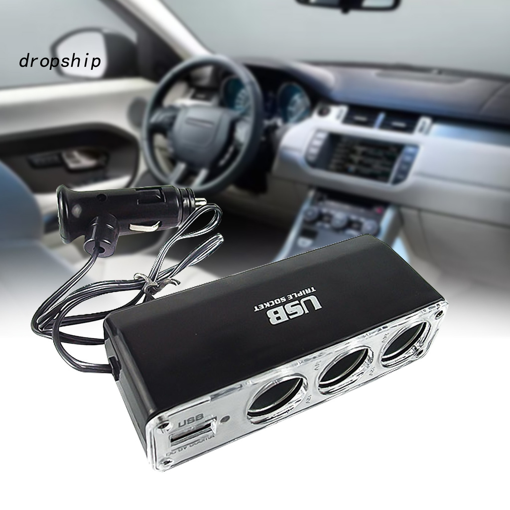 Bật Lửa 3 Cổng Usb 12v