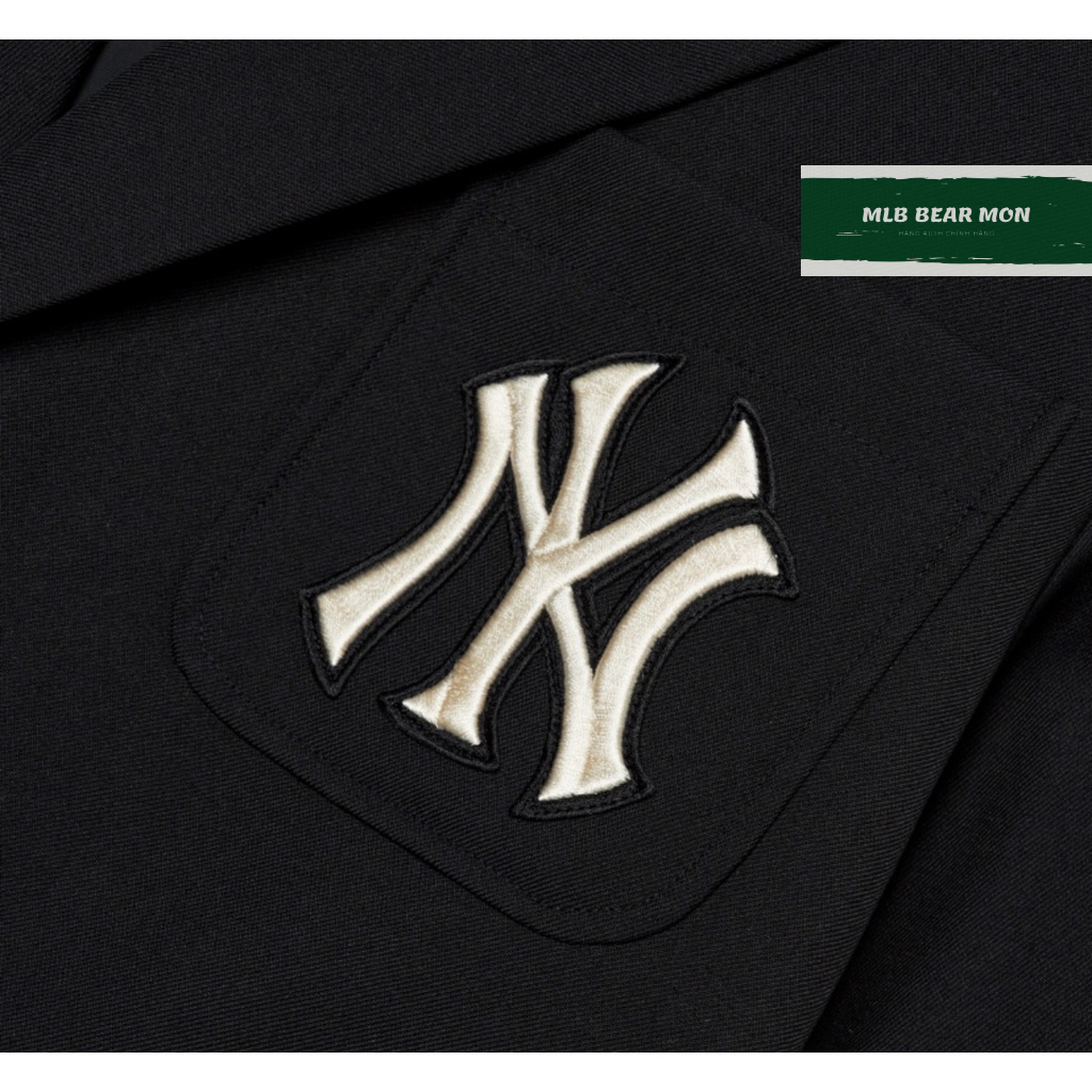 Áo Vest MLB Basic Medium Logo Blazer Light Jacket New York Yankees 3Ajkb5124-50Bks