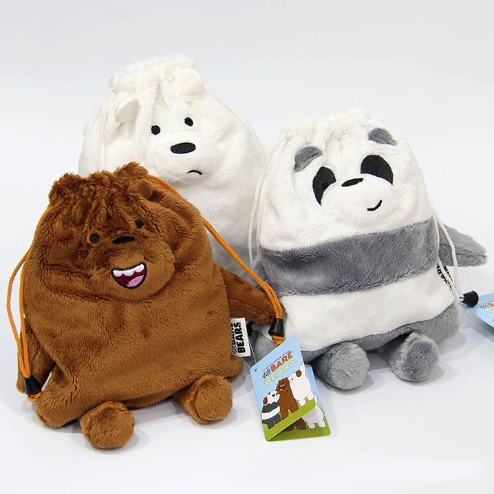 Túi đeo dây rút anh em gấu We Bare Bears Chúng tôi đơn giản là Gấu