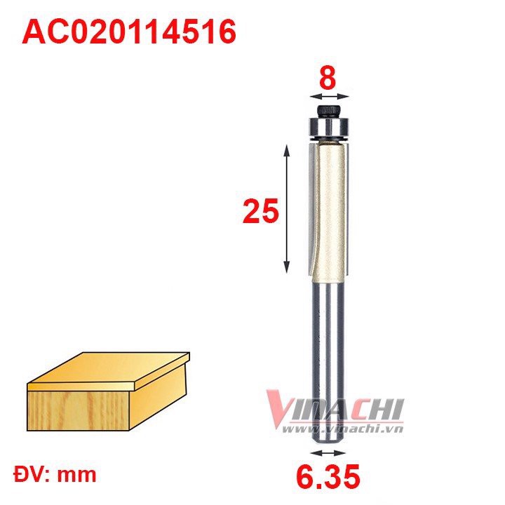 Mũi Lấy Nền Ngắn Đầu Bi Tideway AC0201 - Chuyên dùng gọt độ cong trên máy cầm tay, máy soi trục đứng,...