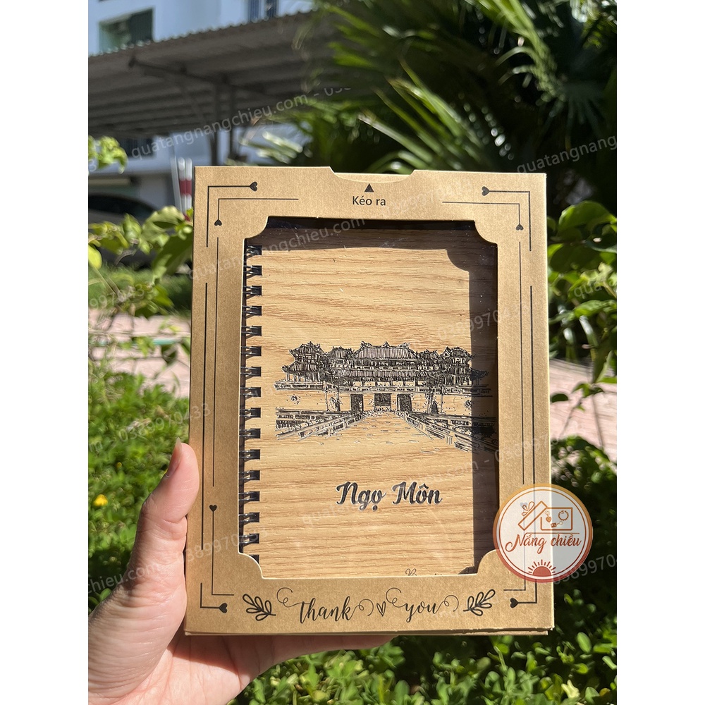 Sổ tay quà lưu niệm các di tích, danh lam thắng cảnh ở Huế, Chùa Thiên Mụ, Ngọ Môn, Phu văn lâu, cổng trường quốc học