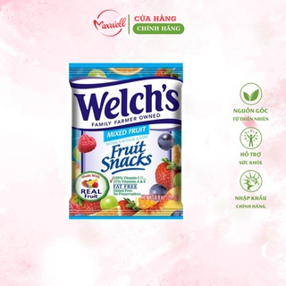 Kẹo dẻo trái cây healthy care Welchs fruits Snack 22.7g/ gói bổ sung vitamin cho bé bằng món ăn vặt Maxwell