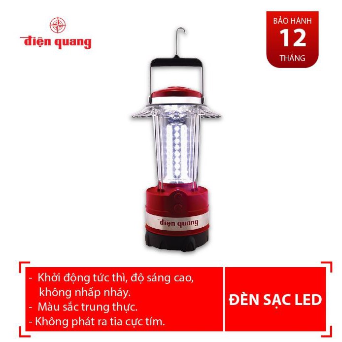 Đèn sạc Led Điện Quang ĐQ PRL02 04765 (ánh sánh trắng - daylight, cầm tay, công suất 4W)