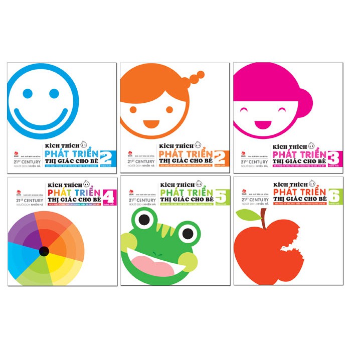 Sách - Combo Kích Thích Phát Triển Thị Giác Cho Bé ( Trọn Bộ 6 Cuốn )