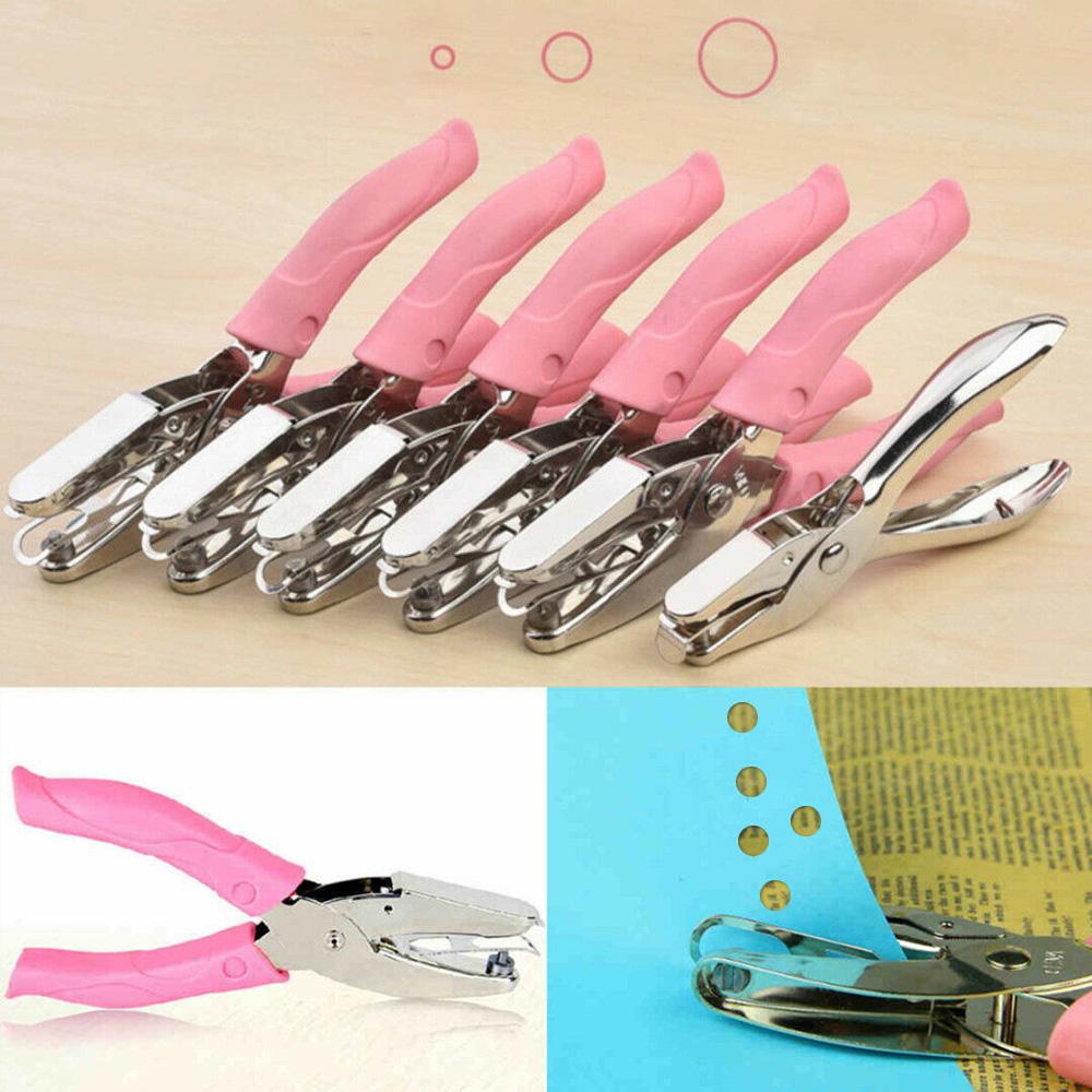 Dụng Cụ Đục Lỗ Hình Trái Tim / Tròn Bằng Kim Loại Trang Trí Sổ